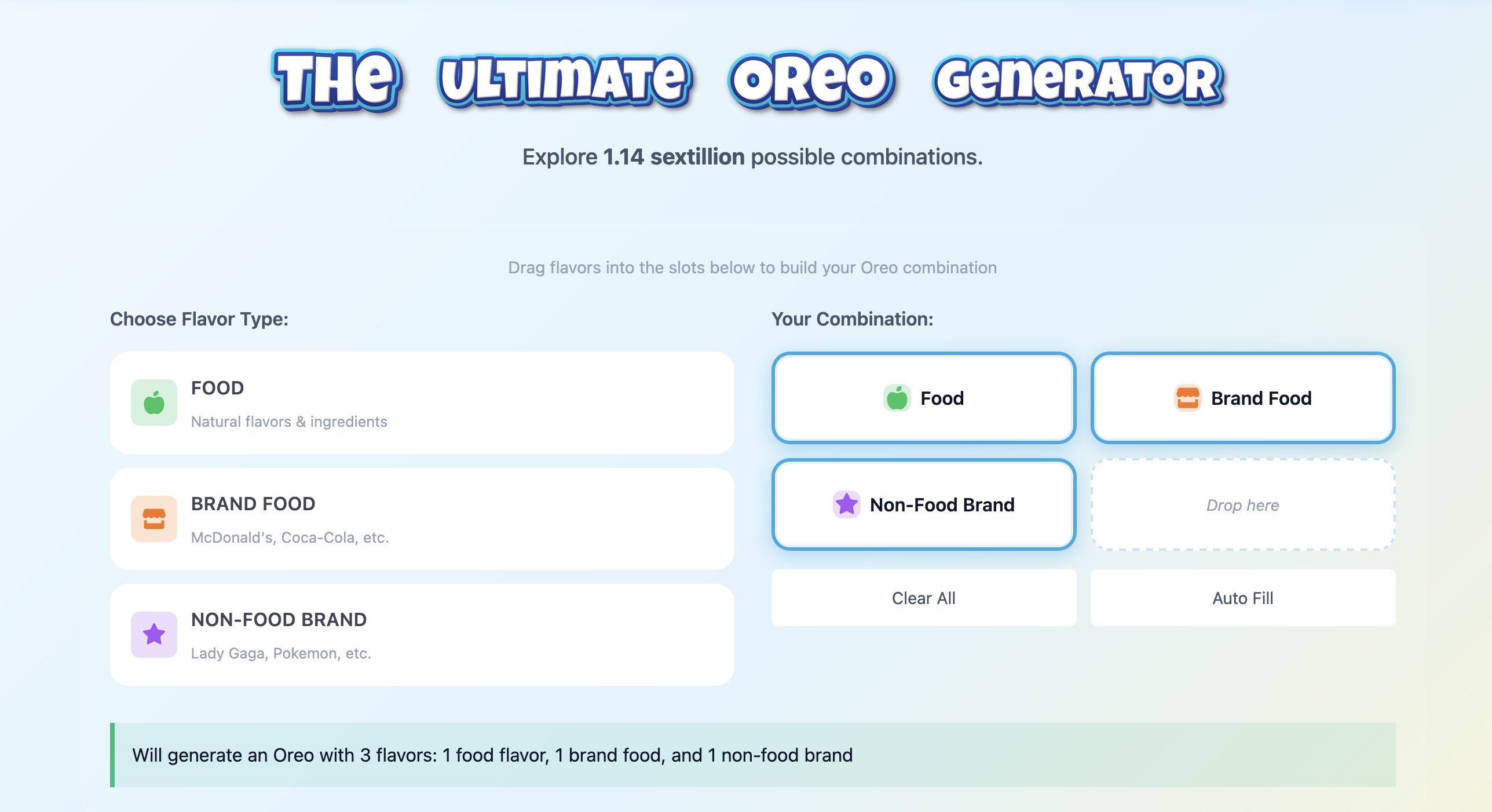The Ultimate Oreo Generator