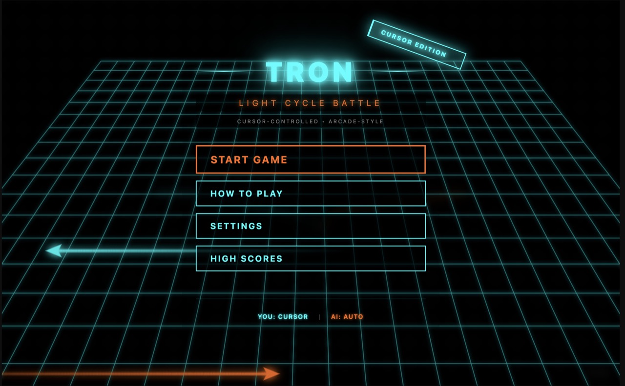 Tron Light Cycle: Cursor Edition