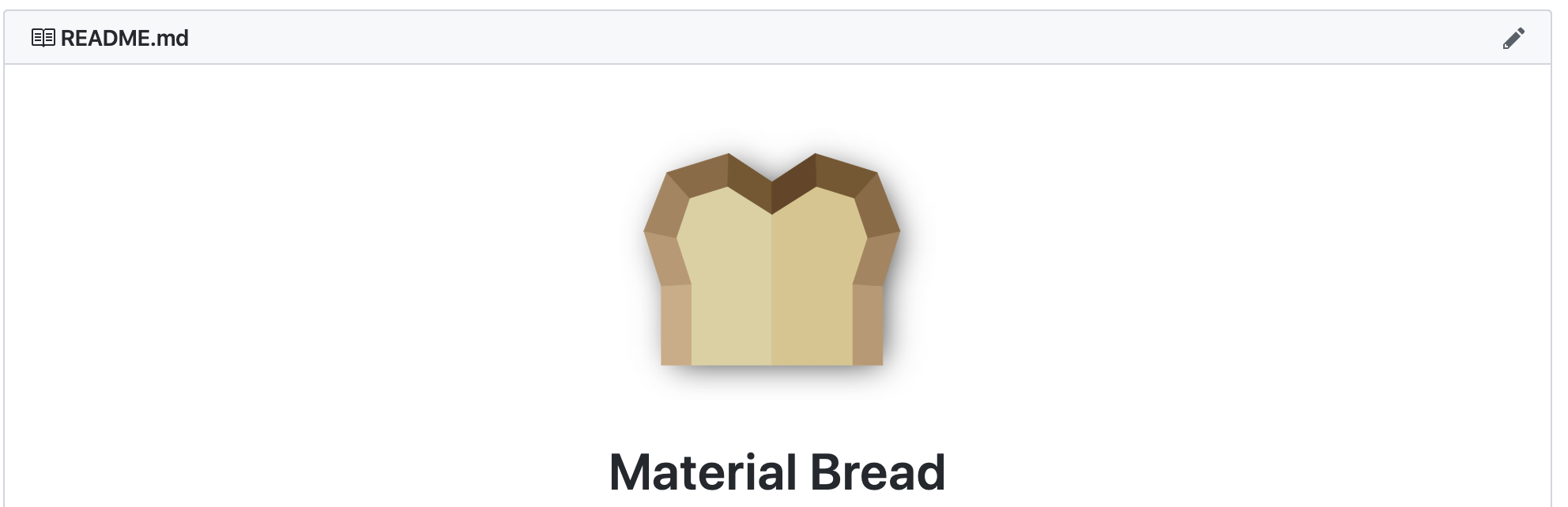 Material Bread Readme Centered Logo